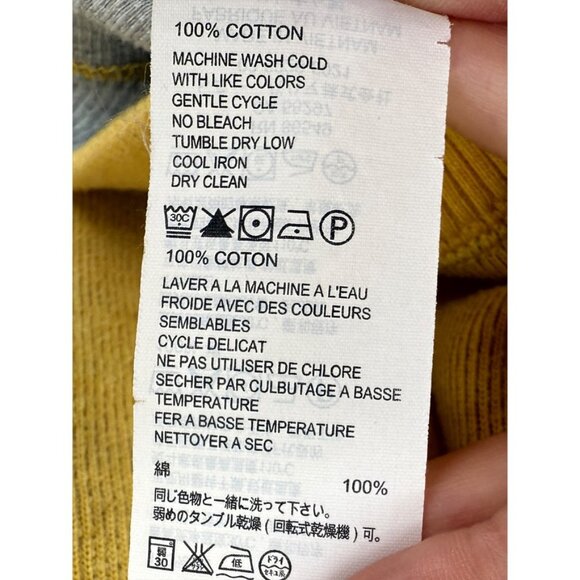 Tommy Bahama Sweater Mens Size L Yellow Beige 1/4 Zip Reversible Pullover Preppy - Picture 9 of 10